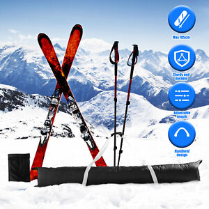 New ListingSki Bag Adjustable Snowboard Bag Large Capacity Ski Travel Bag Portable behIb