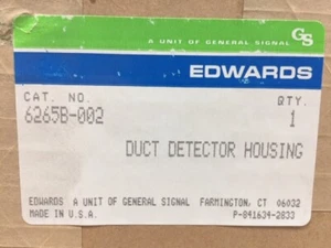 New in Box - Edwards 6265B-002 Duct Detector Housing - Picture 1 of 8
