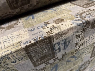 Power Mesh Net Stretch Spandex Fabric, Per Metre - Letters Numbers & Signs Print - Image 1 of 3