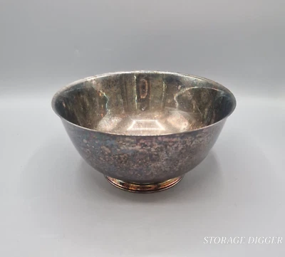 VTG Oneida Silversmiths Sons of Liberty Bowl Paul Revere Patriot Silversmiths 6" - Image 1 of 4
