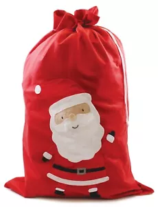 Santa Claus Navidad Saco Jumbo 88cm Fieltro Calcetín Bolsa Big Envoltura Regalo - Imagen 1 de 3