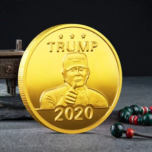 20 PCS Gold Coin 2020 Donald Trump President America Again Commemorative Coin - Picture 1 of 5