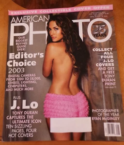 American Photo Magazine J. Lo Jennifer Lopez Photos; McGinley July /Aug 2003 NF - Imagen 1 de 3