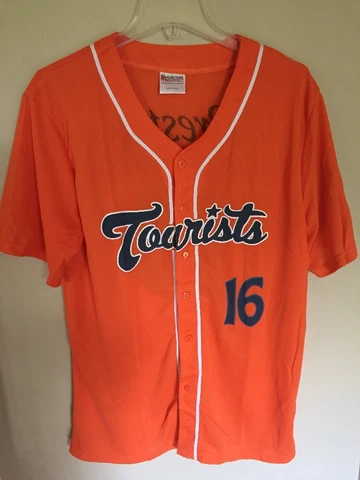 2016 MiLB Asheville Tourists SGA Button Front Baseball Jersey Men Large, Rockies Cover