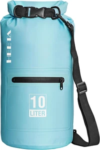 HEETA Waterproof Dry Bag with Front Zippered Pocket for Women Men, 5L/10L/20L/30 - Picture 1 of 12
