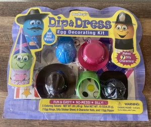 Vtg 2003 Dudleys Dip & Dress Easter Egg Decorating Kit Tablets Hats Stickers NEW - Picture 1 of 2