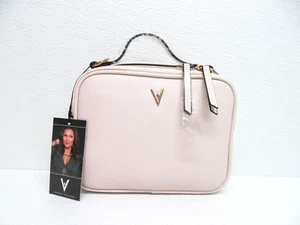 Vanessa Williams Lush Saffiano Leather Crossbody Camera Bag Purse Ivory NWT - Picture 1 of 8
