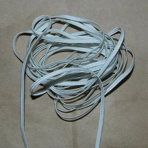 5 YARD LOT! 1/8" flach DÜNN elastisch weiß US VERKÄUFER Nähen, Puppen & Multi-Handwerk  - Bild 1 von 5