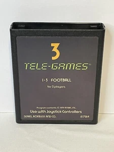 Football "3 Tele-Games" (Atari 2600, 1979) Sears Cartridge Only Cleaned Tested - Picture 1 of 5