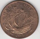1959 British Elizabeth II Half Penny Coin
