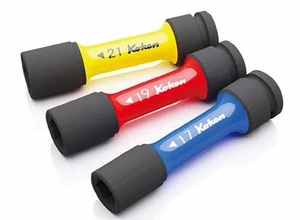 KOKEN  1/2" WHEEL NUT SOCKET 3 SIZE SET (17, 19, 21mm) 14201M  MADE JAPAN - Picture 1 of 2