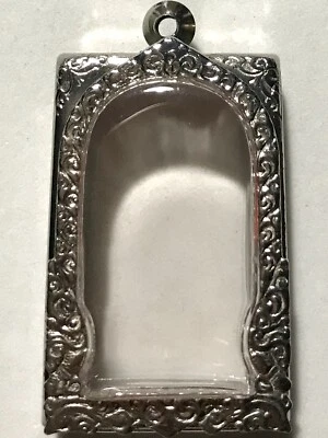 CAJA/CARCASA DE ACERO INOXIDABLE AMULETO PHRA LP COLGANTE BUDA TAILANDÉS C07 h4,6 w3 cm Foto 1 de 4