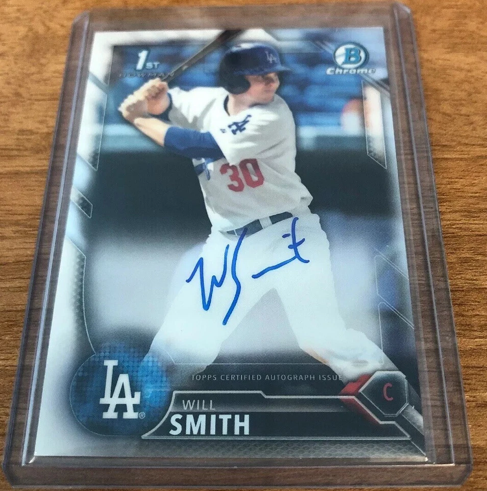 2016 Bowman Chrome WILL SMITH Auto RC Dodgers Autograph Rookie - Image 1 of 1