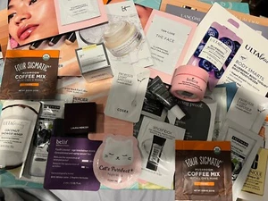 NEW LOT HIGH END Deluxe BEAUTY MAKEUP SKINCARE HAIR Samples Boscia It Cosmetics - Picture 1 of 3