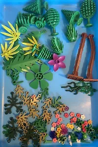 Lotto lavoro originale LEGO pino palma fico cespuglio pianta fiore alghe pezzo - Foto 1 di 7