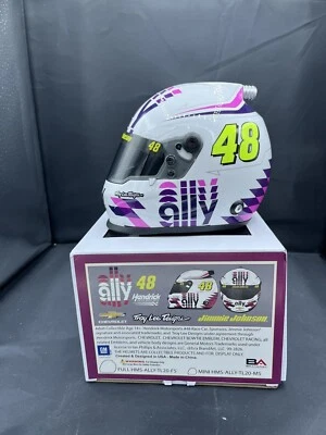 Mini casco réplica Jimmie Johnson 2020 Ally White Foto 1 de 2