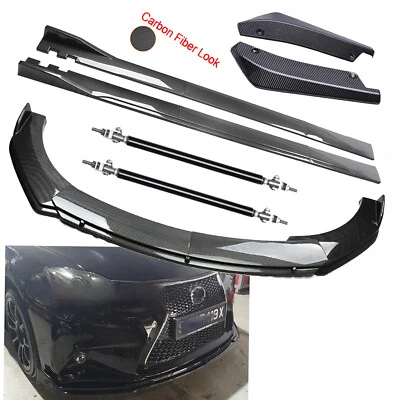 For Lexus RX350 RX350L Front Bumper Lip Rear Splitter Spoiler Carbon Fiber Skirt Foto 1 de 4