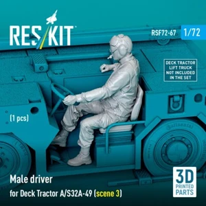 1/72 ResKit RSF72-0067 Male driver for Deck Tractor A/S32A-49 (scene 3) (1 pcs) - Picture 1 of 3
