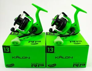 (LOT OF 2) 13 FISHING KALON 3.0 RADIOACTIVE PICKLE KLRP-5.2-3.0 SPINNING REEL - Picture 1 of 5
