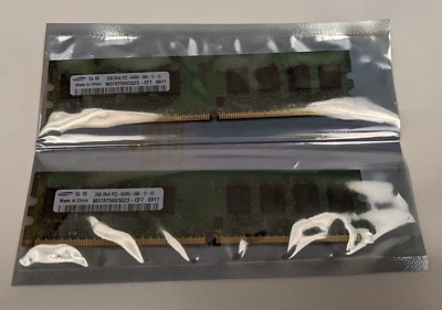 Genuine Nanya, Hynix or Samsung 2x2GB 4GB DDR2 Desktop Memory for Dell 755 760 - Image 1 of 4