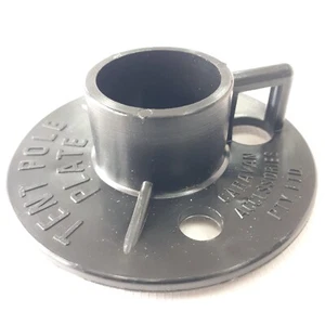 Tent Pole Plate - BLACK - Picture 1 of 3