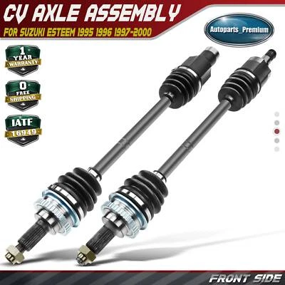 2 件前左右手动 Trans CV 轴组件适用于铃木 Esteem 1995 - 2000 — 第 1/4 张图片