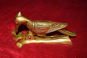 Handicraft Bird Design Doorbell Brass Golden Woodpecker Bird Door Knocker UR25 - Picture 1 of 8