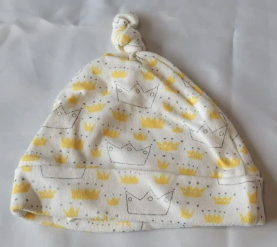 Vintage Gymboree 2004 Yellow Crown Prince King Princess Layette Hat Cap Newborn - Image 1 of 2