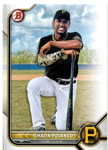 Tarjeta Shalin Polanco Piratas de Pittsburgh 2022 Bowman Prospects - Imagen 1 de 3