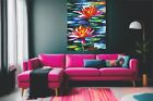 Water Lilies Rainbow Livingroom Wall Decoration Art Poster / Canvas All Sizes