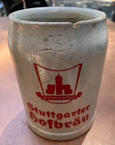 German Stein Gtuttgarter Hofbrau Stein Vintage Beer Mug .5 L capacity - Picture 1 of 2