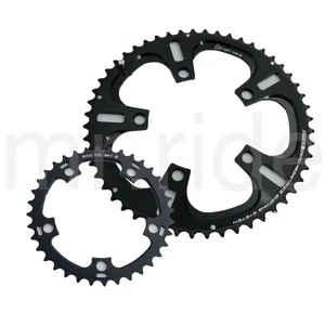 DRIVELINE Chainring 10Speed,52/36T 7075/T6 BCD 110MM,Road Bike Bicycle Black - Picture 1 of 1