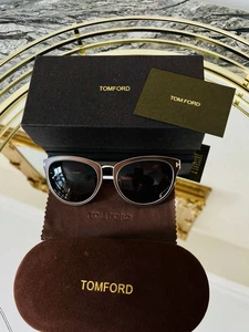 Occhiali da sole donna Tom Ford Nina marrone e oro FT 0373 48f NUOVI CON SCATOLA - Foto 1 di 4