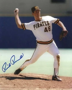 Autographed 8x10 RICK REUSCHEL  Pittsburgh Pirates photo w/Show Ticket - Picture 1 of 1