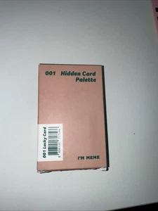 Free Shipping✨I'M MEME Hidden Card Palette Memebox 001 Lucky Card 8g 0.28 oz NIB - Picture 1 of 3