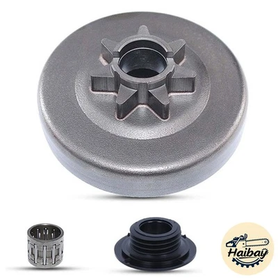 Kit de tambor embrague piñón 3/8"-7 Spur para Husqvarna 455 460 Rancher # 537291604 Foto 1 de 4