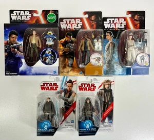 Star Wars Action Figure Bundle – Rey, Luke Skywalker, Poe Dameron, Finn  #232 - Picture 1 of 2