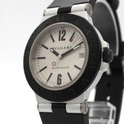 [Exc+5] BVLGARI AL38TA Aluminum Date Watch Swiss Made AT Men's From JAPAN Y818 - Image 1 of 4