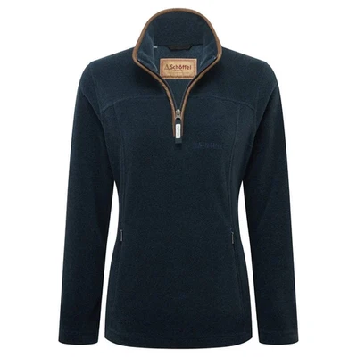 Schoffel Ladies Tilton 1/4 Zip Fleece - Petrol Blue RRP £189.95 - SALE - Image 1 of 4