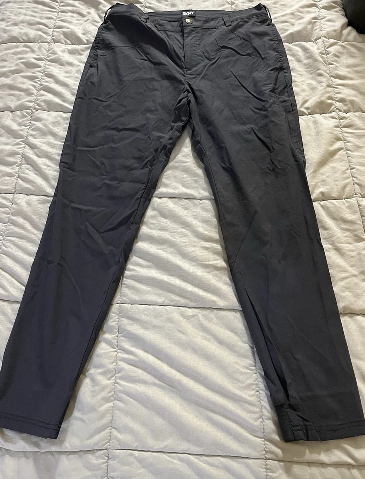 Pantalones DKNY Para Hombre L Negro Nylon Spandex Elástico Foto 1 de 4