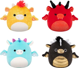 Squishmallows Original Drache Plüsch 4er Pack Neu Spielzeug Geschenk - Bild 1 von 5