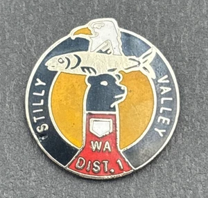 Alte Little League Baseball Pin Stilly Valley WA District 1 Vintage Pin Trading - Bild 1 von 3