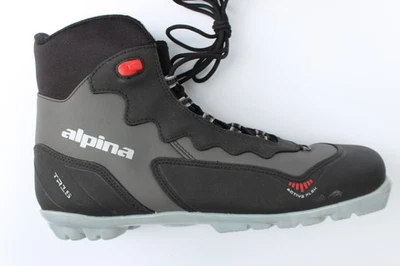 Botas de esquí de fondo Alpina TR 15 talla 12 46 cuero negro Nordic Touring NNN Foto 1 de 4