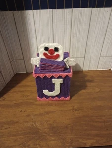 Vintage Hand stitched Jack In The Box Tissue Cover - Bild 1 von 6