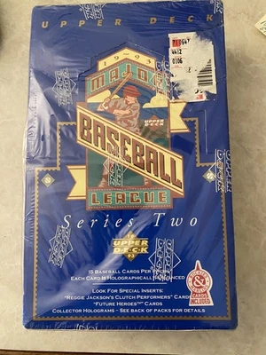 Box Damaged - 1993 Upper Deck Baseball Series 2 Factory Sealed - Derek Jeter RC - Image 1 of 4