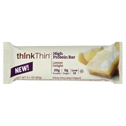 89x Thinkthin High Protein Bars Lemon Delight 2.1 Oz BULK Think Thin