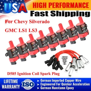D585 Ignition Coil Spark Plug Pack For Chevy Silverado GMC LS1 LS3 4.8 5.3L 6.0L - Bild 1 von 15