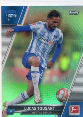 2021-22 Topps Bundesliga LUCAS TOUSART #11 AQUA FOIL BOARD #93/199 - Image 1 of 2