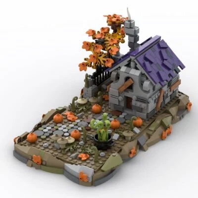 Medieval Witch House 812 Parts MOC-118096 Building Blocks Toys Set - Image 1 of 2