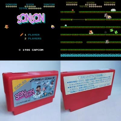 Sonson Capcom pre-owned Nintendo Famicom NES Tested - Image 1 of 4